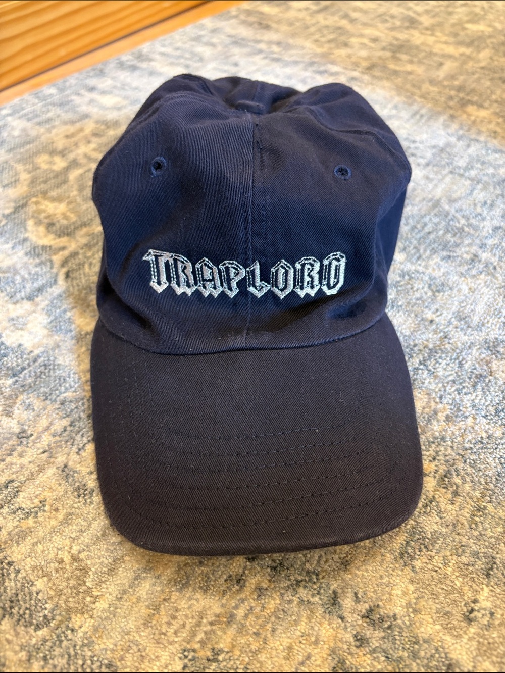 Navy Embroidered Dad Hat